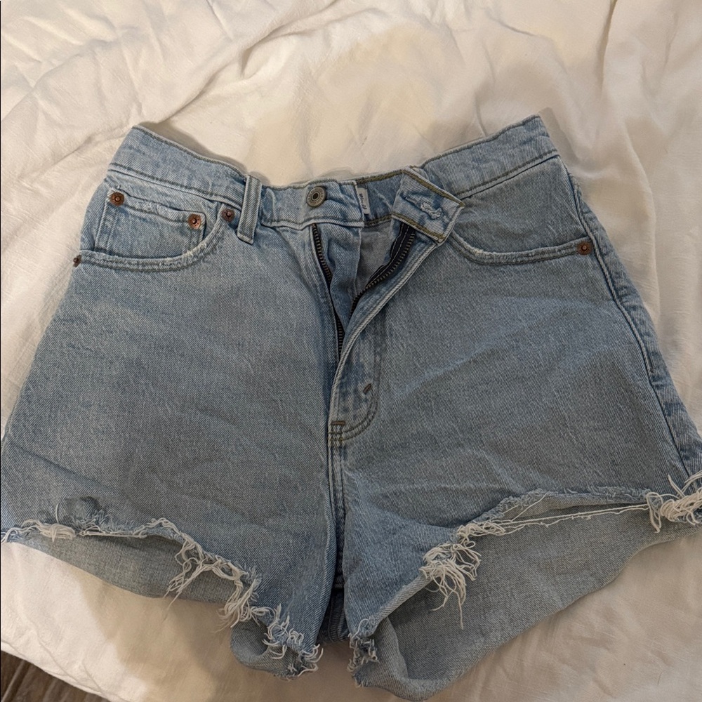 Light Blue Denim Cutoff Shorts from Abercrombie